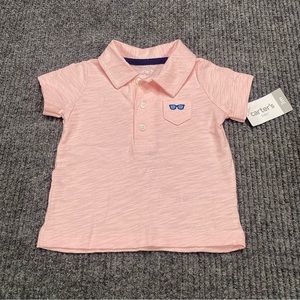 Carter’s Short Sleeve Pink Polo Shirt Size 3 Months